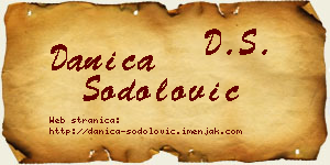 Danica Šodolović vizit kartica